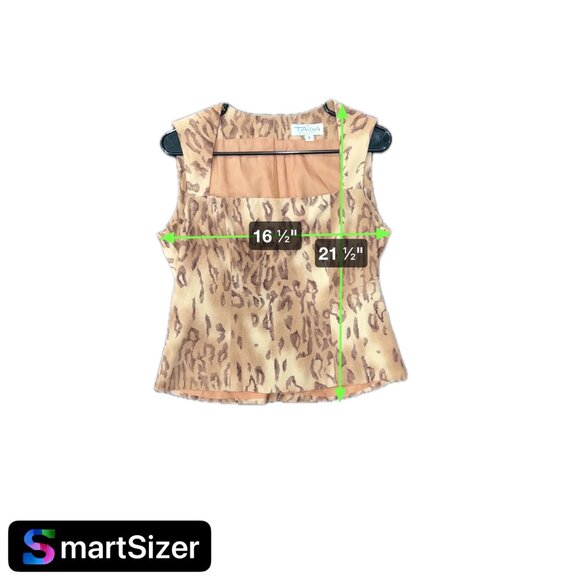 Vintage Taiga Paris Leopard Print Blazer Top Set Womens Size 10 - Picture 13 of 13